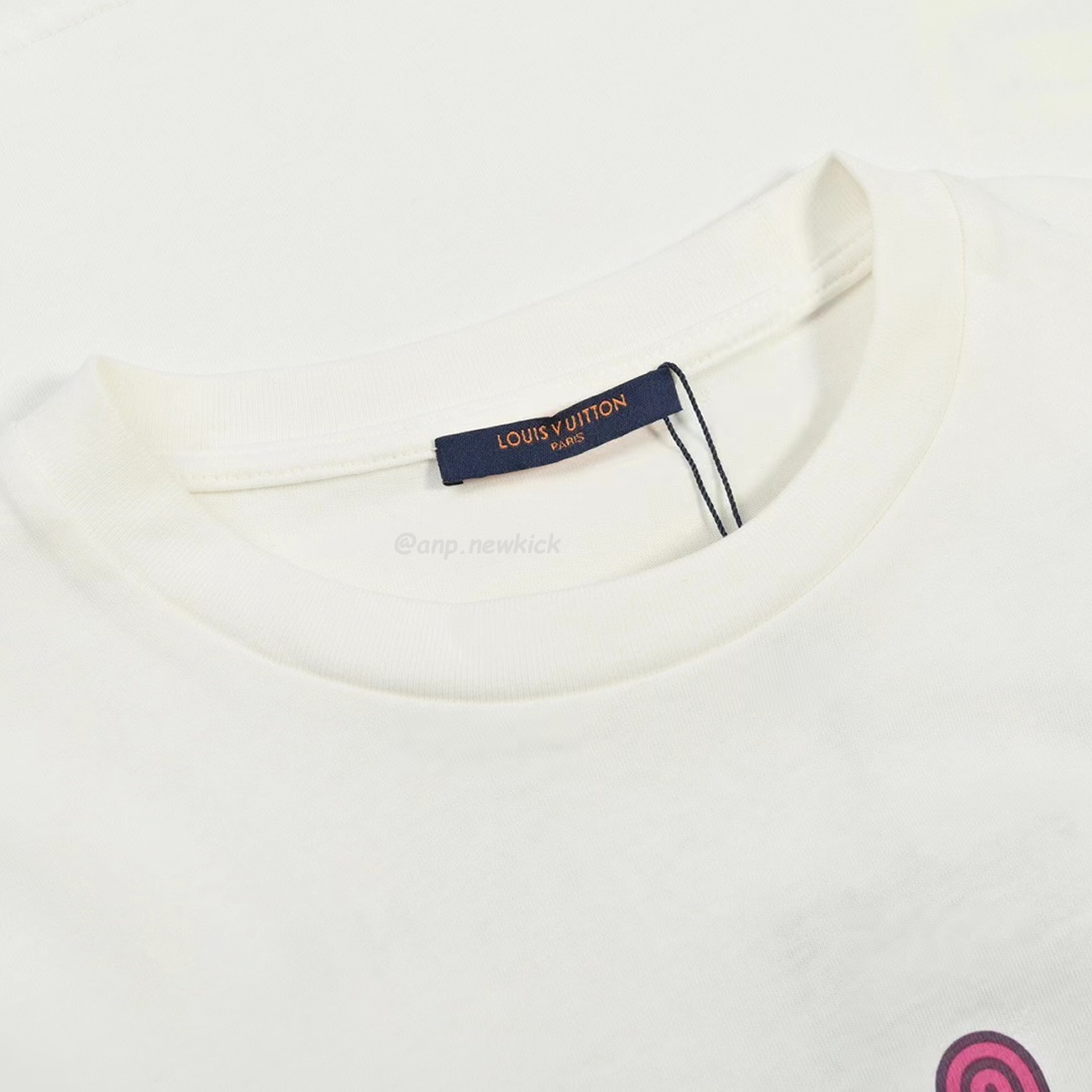 Louis Vuitton Colorful Letter Printed Short Sleeves T Shirt (10) - newkick.cc